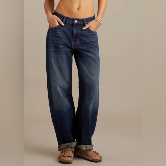 Lucky Brand Plus Barrel Wide Ankle Pant - Picture 2 of 12